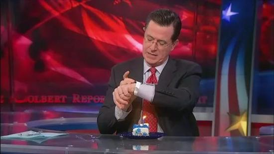 著名主持人扣扣熊Stephen Colbert佩戴TIKKER手表